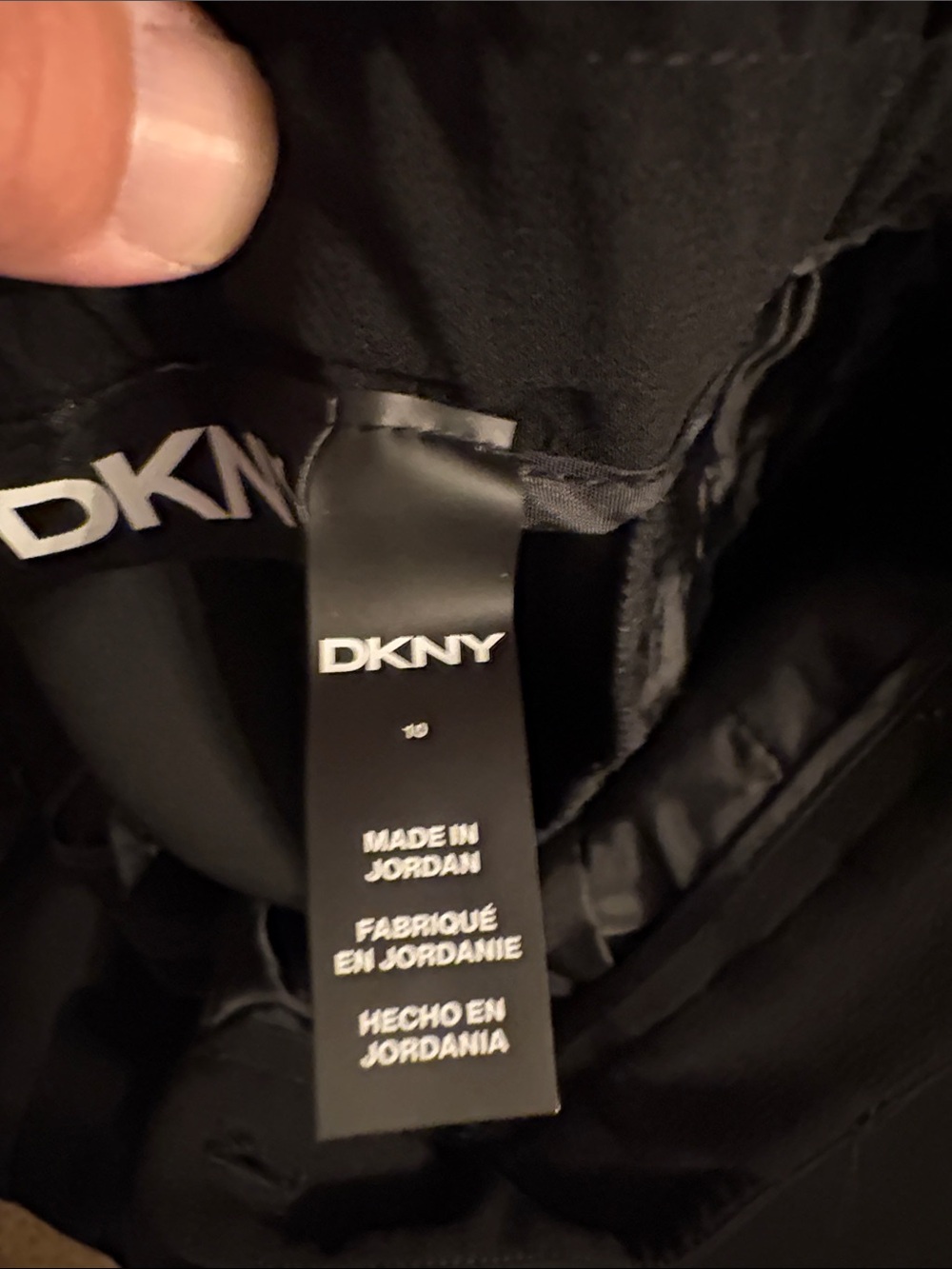 DKNY Black Pull-On Straight Leg Pants - Picture 5 of 11